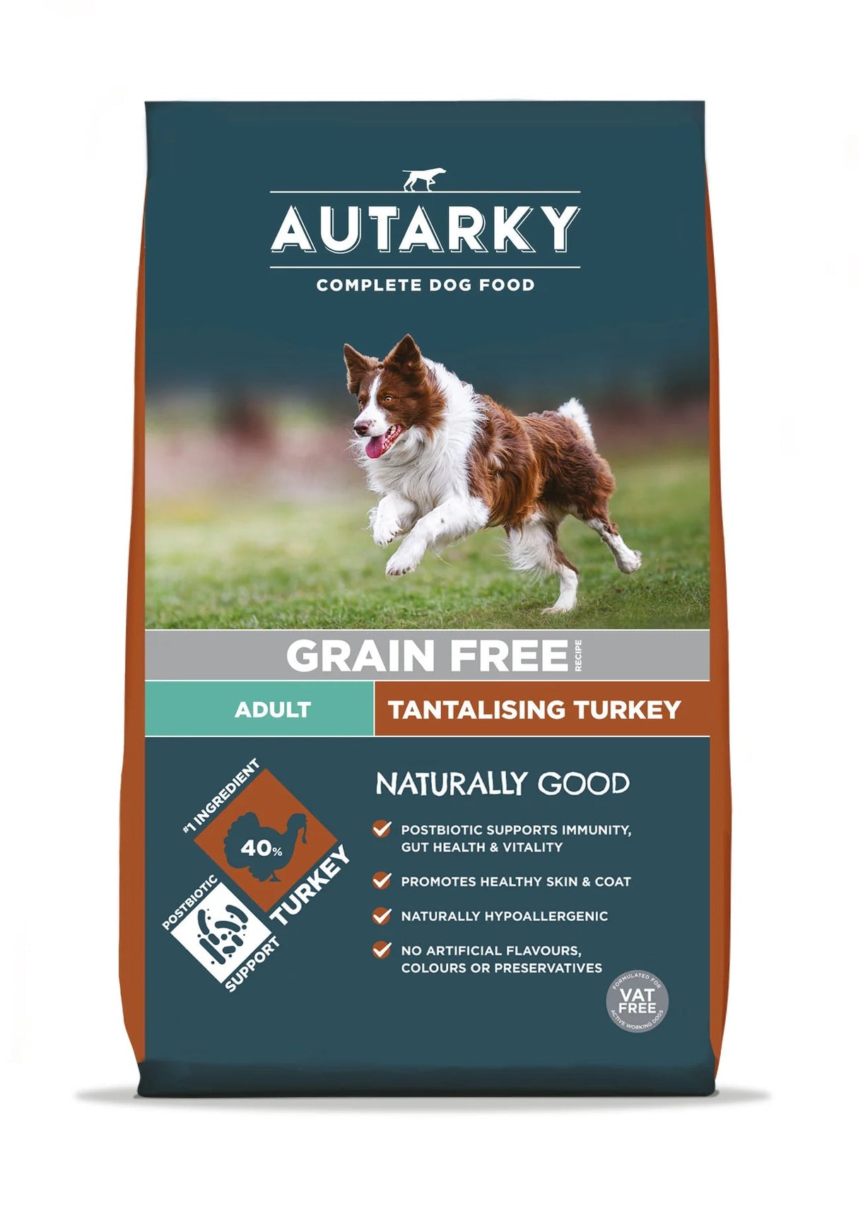 Autarky Adult Turkey Grain Free 12kg Dry Dog Food Autarky