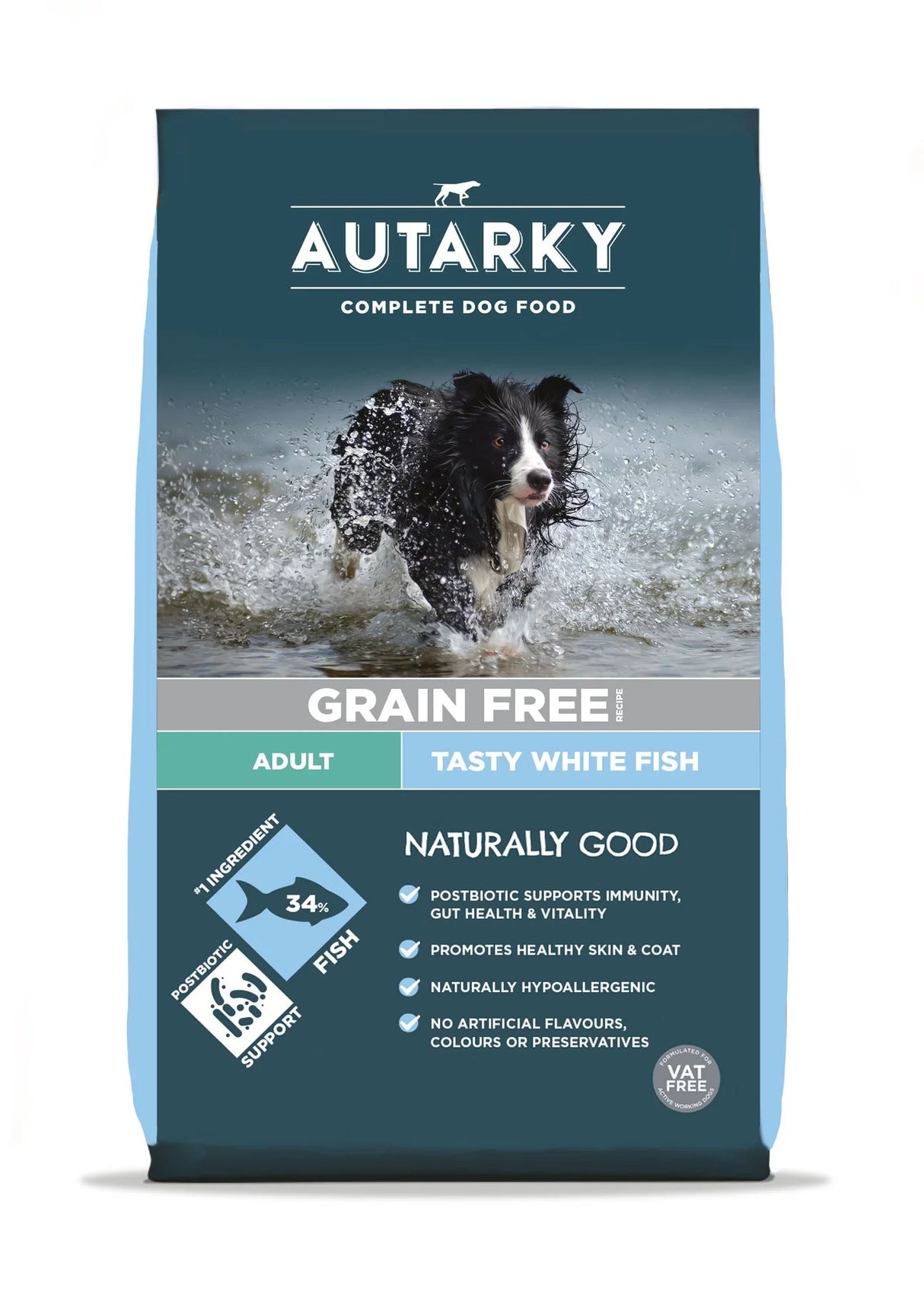 Autarky Adult Dog White Fish 12kg Dry Dog Food Autarky