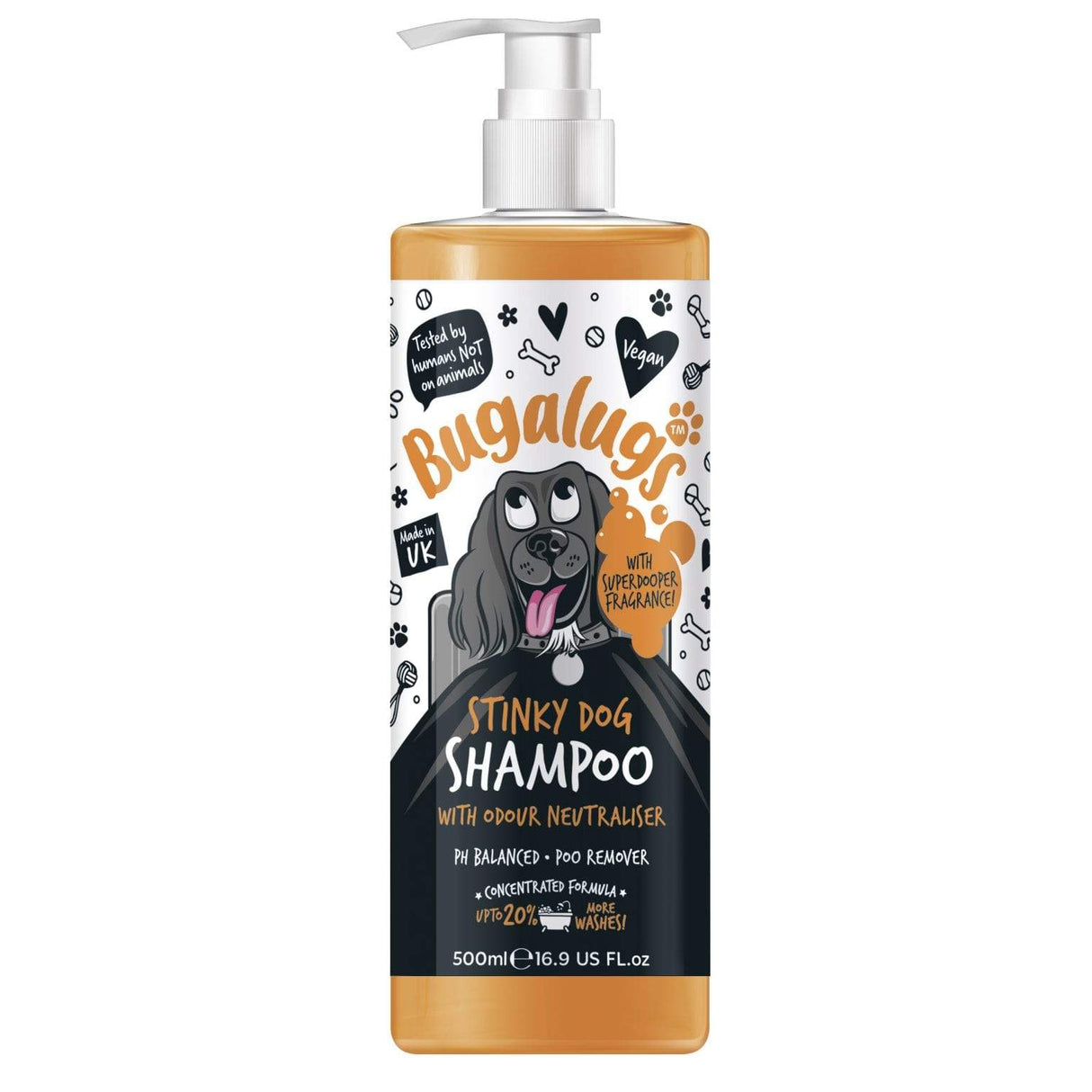 Bugalugs Stinky Dog Shampoo 500ml Dog Grooming Bugalugs
