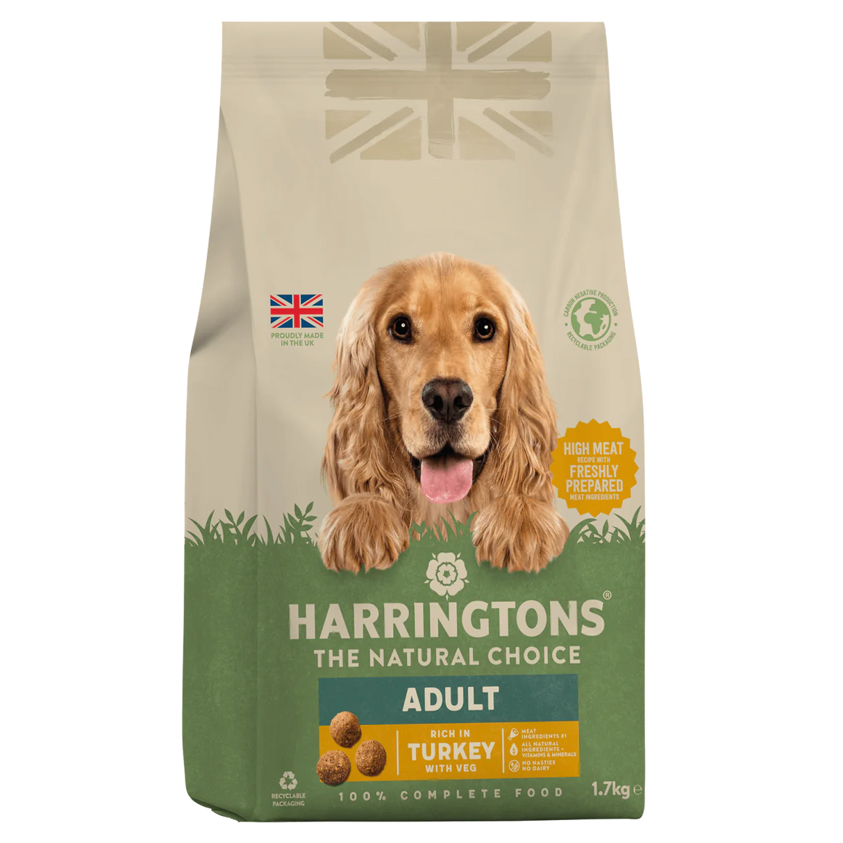 Harringtons Turkey & Veg 2kg Dry Dog Food Harringtons