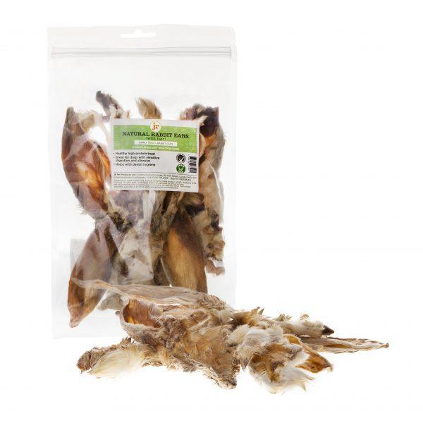 Rabbit Ears With Hair 100g Dog Treats JR Pet Products