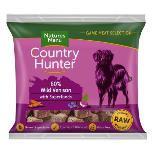 NM Country Hunter Nuggets Venison 1kg Raw Dog Food Natures Menu