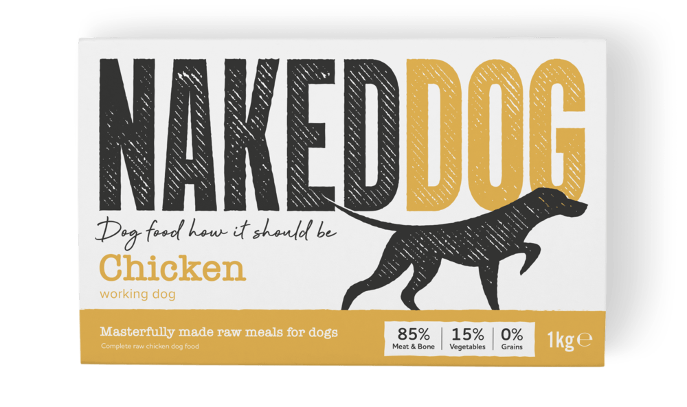 Naked Dog Working Chicken 1kg Raw Dog Food Naked Dog