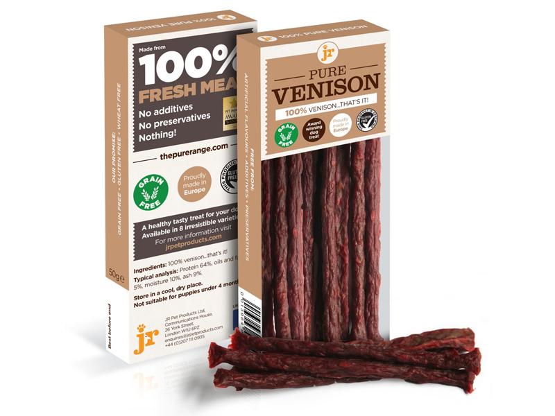 JR Pure Venison Sticks 50g Dog Treats JR Pet Products