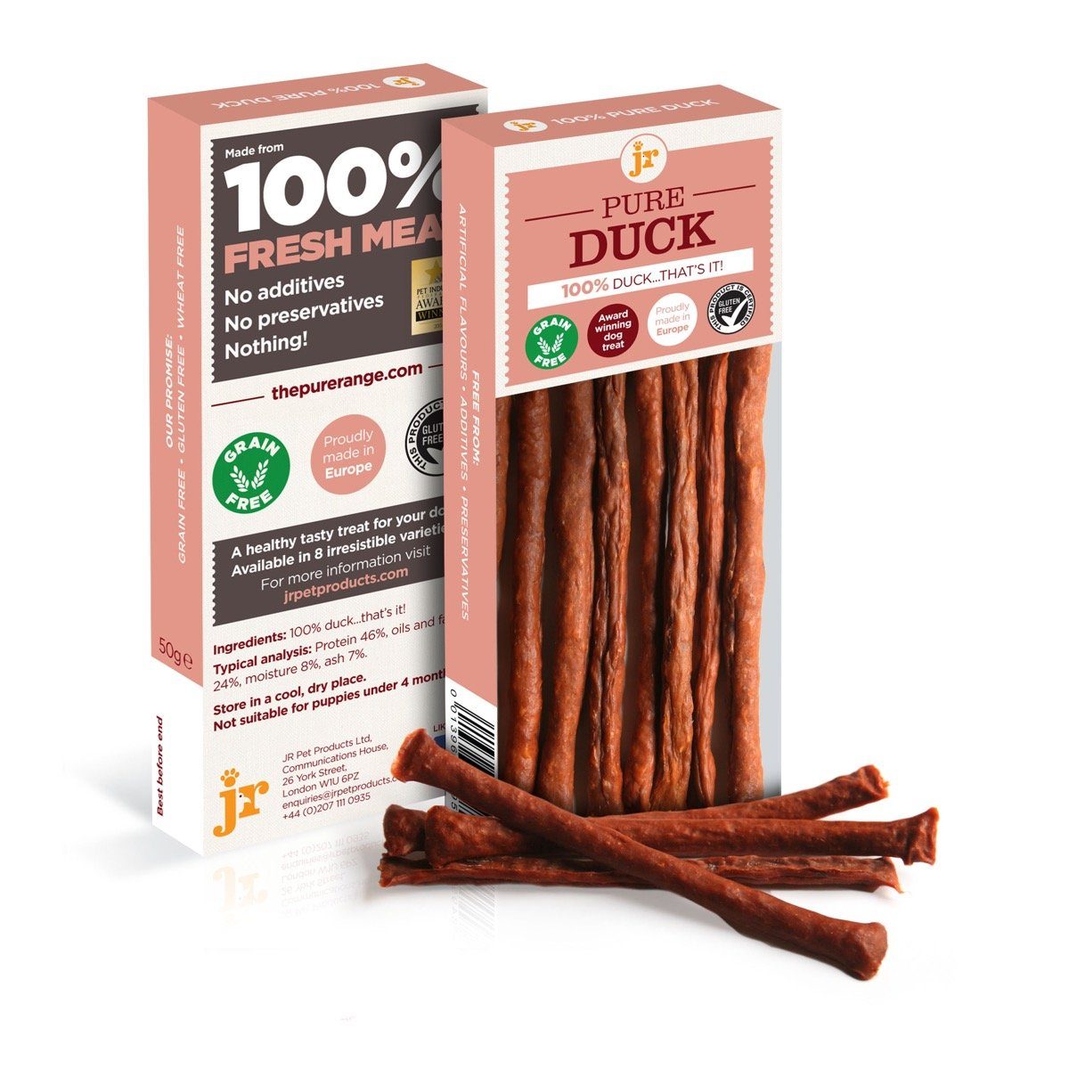 JR Pure Duck Sticks 50g Dog Treats JR Pet Products