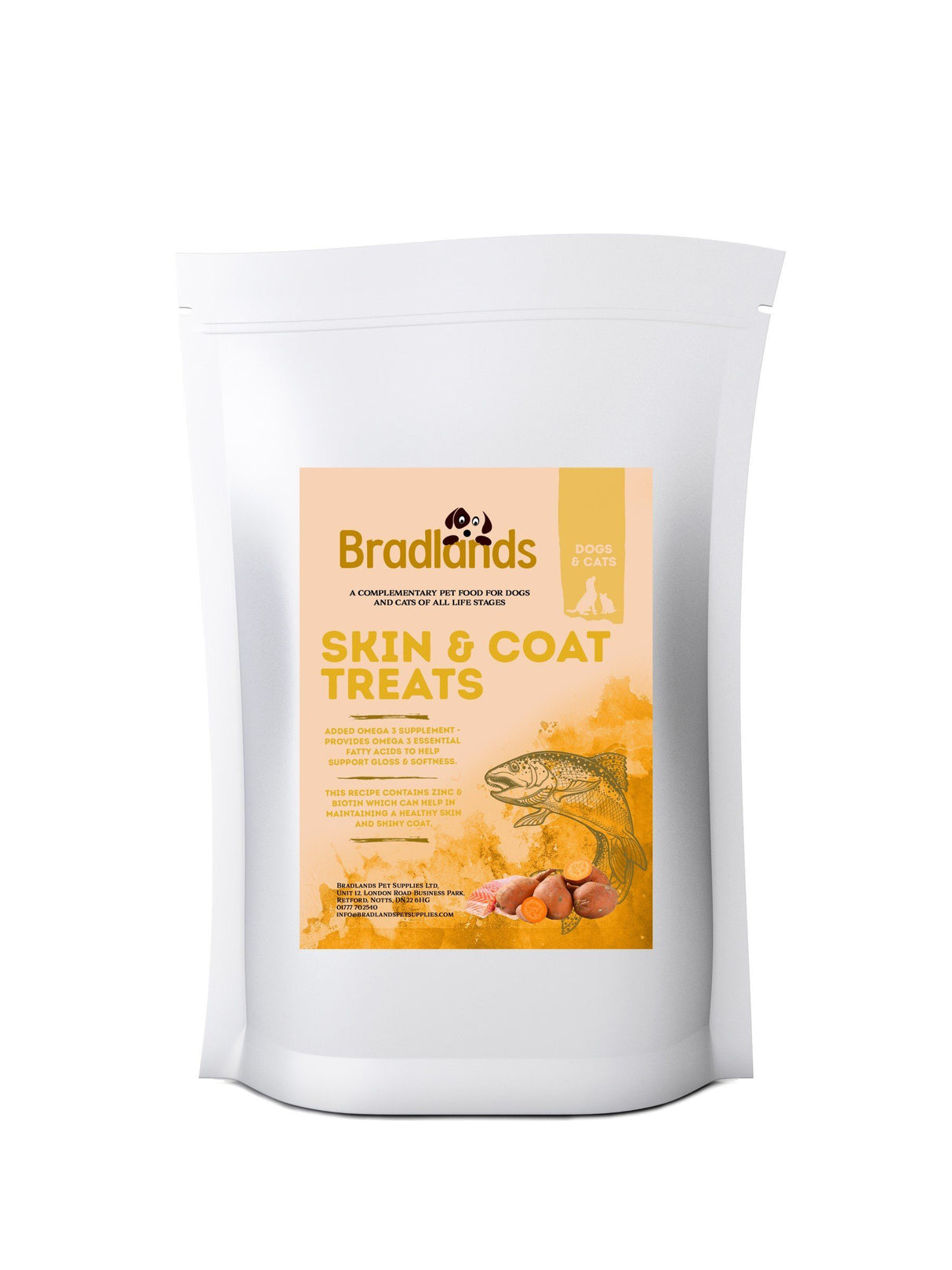 Bradlands Skin & Coat 70g Dog Treats Bradlands