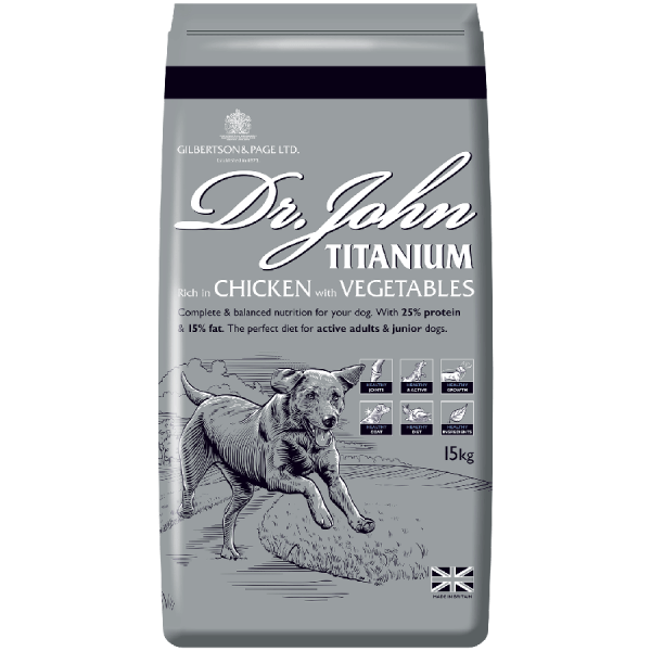 Dr John Titanium 15kg Bulk Dog Food Dr John