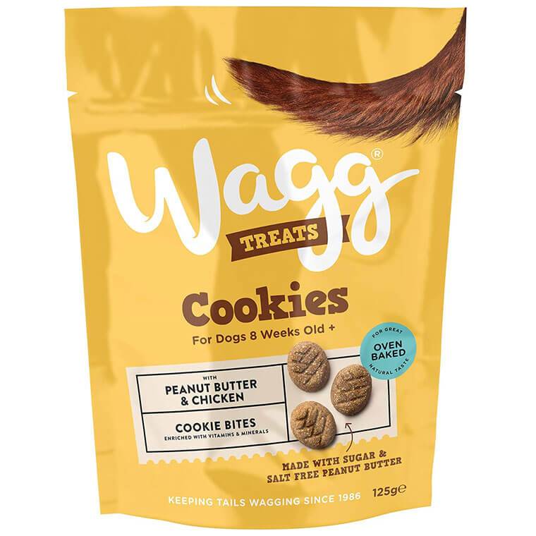 Wagg Peanut Butter Cookies Banana Dog Treats Wagg