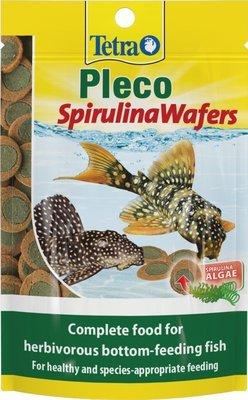 Tetra Pleco Spirulina Wafers 42g Fish Foods Tetra 