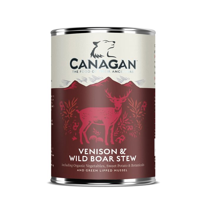 Canagan Venison/Wild Boar Stew Can 400g Wet Dog Food Canagan
