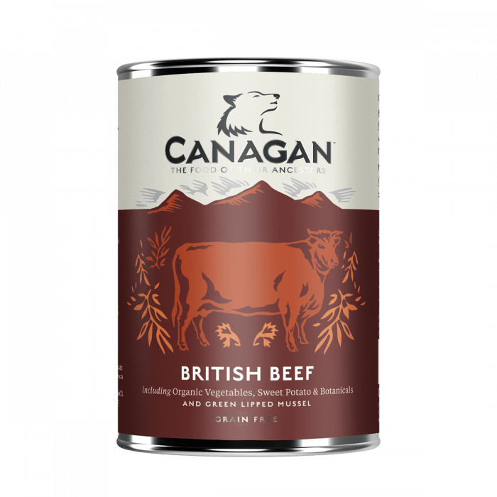 Canagan Dog Can British Beef 400g Wet Dog Food Canagan