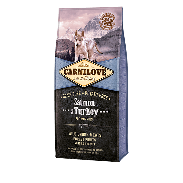 Carnilove Salmon & Turkey Puppy 12kg Dry Dog Food Carnilove