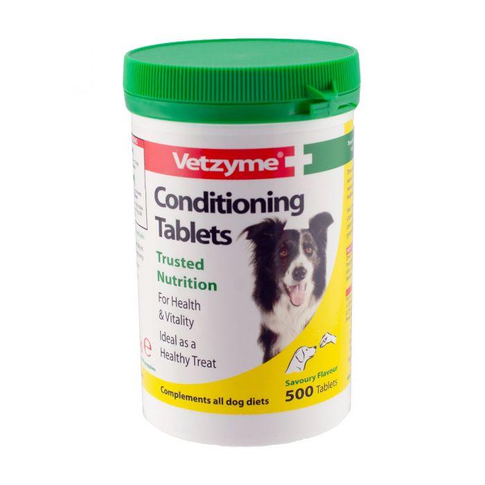 Vetzyme Conditioning Tablets 500 Dog Treatments Vetzyme