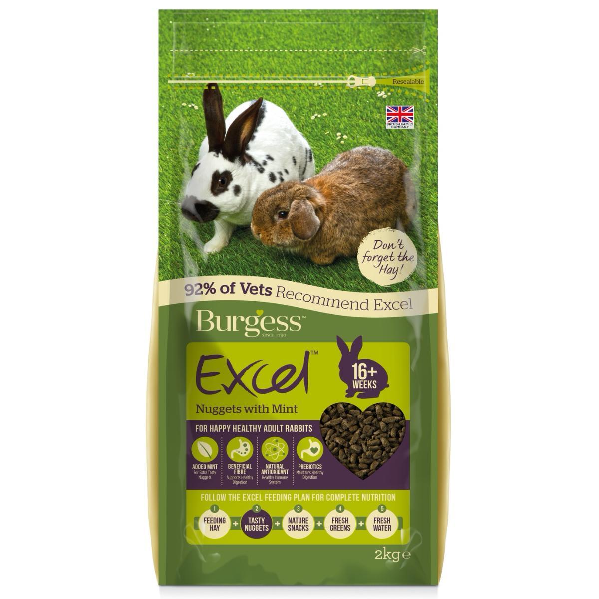 Burgess Excel Rabbit Nuggets 2kg Rabbit Burgess