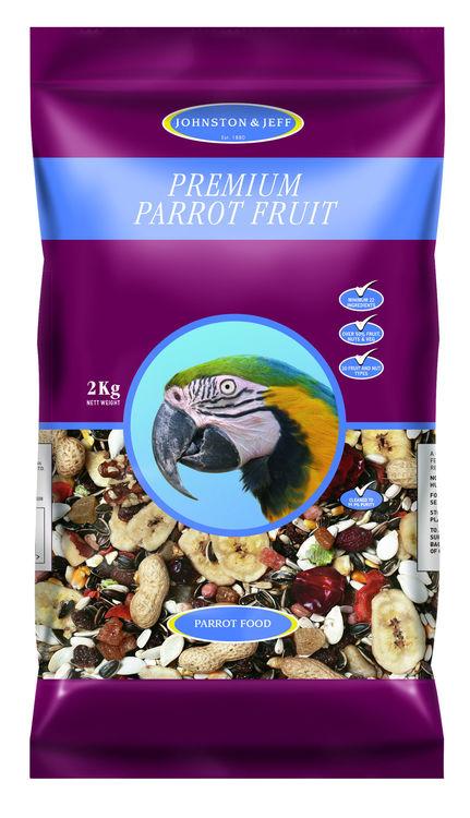 JJ Premium Parrot Fruit Mix 2kg Indoor Food Johnston & Jeff