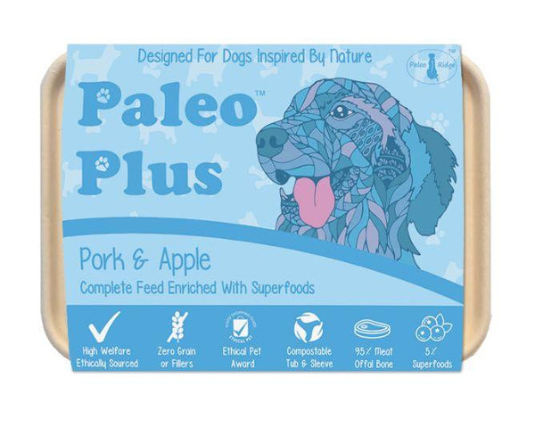 Paleo Plus Pork and Apple 500g Raw Dog Food Paleo Ridge 