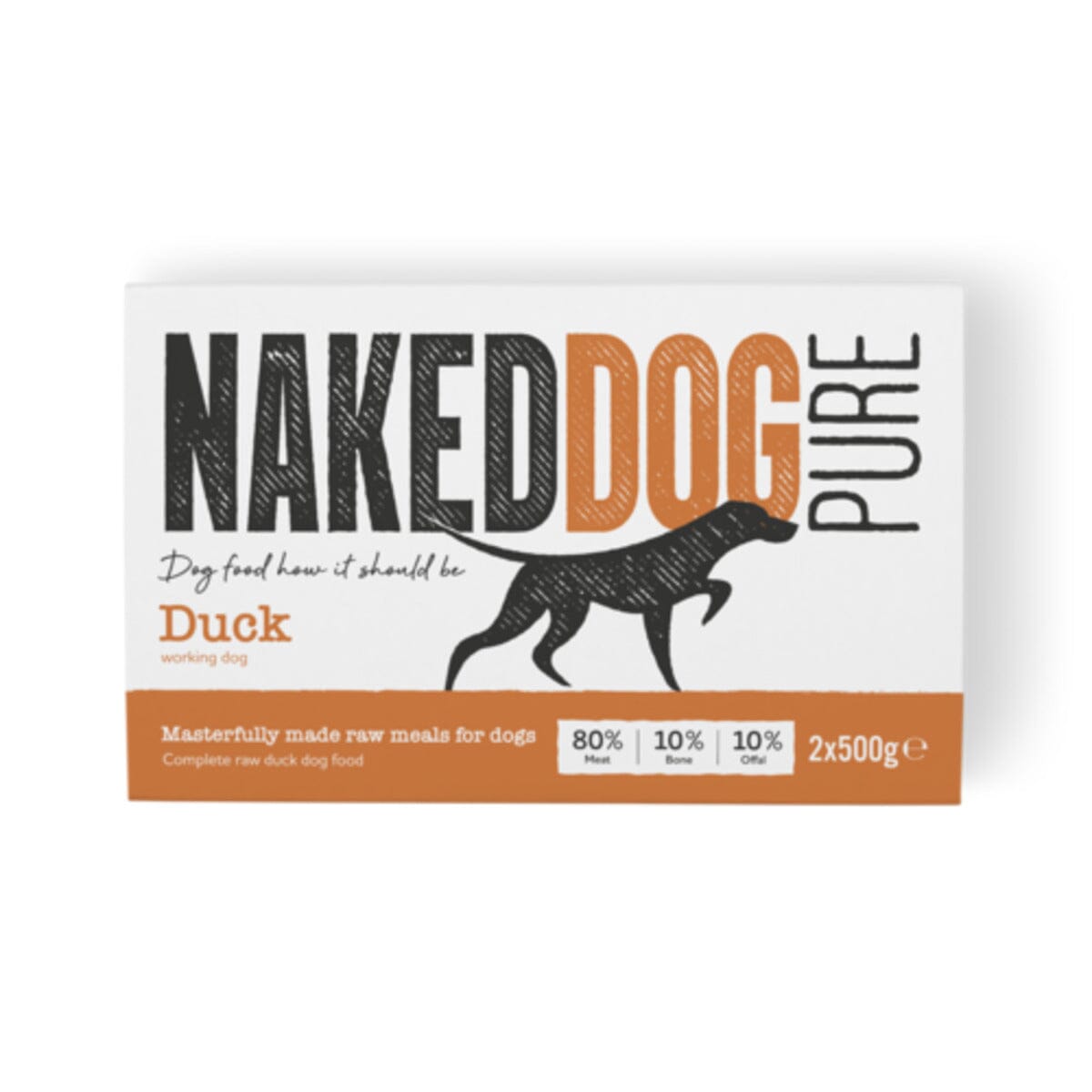 Naked Dog Pure Duck 2x500g Naked Dog