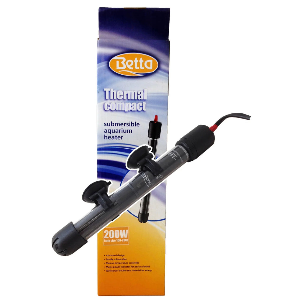 Betta Compact Aquarium Heater 200w Bradlands Pet Supplies