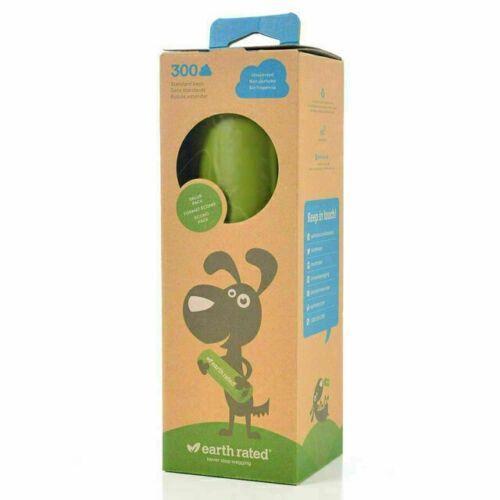 ER Poop Bags 300 Unscented Single Roll Dog Earth Rated