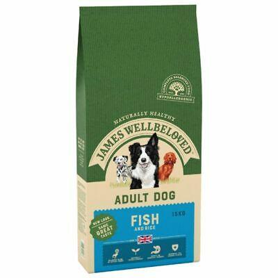 JW Dog Fish &Rice Adult 15kg Dry Dog Food James Wellbeloved