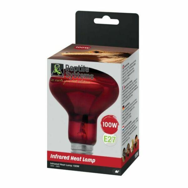 RS InfraRed Heat Lamp - 100W - E27 Lighting & Heating Reptile Systems