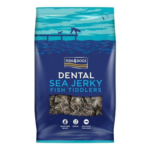 Fish4Dogs Dental Sea Jerky Fish Tiddlers 115g Dog Treats Fish4Dogs
