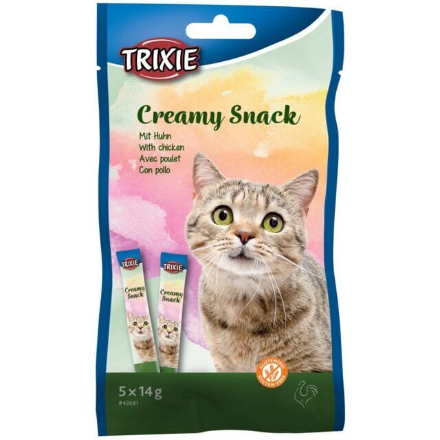 Trixie Creamy Cat Snack Chicken 5x14g Trixie