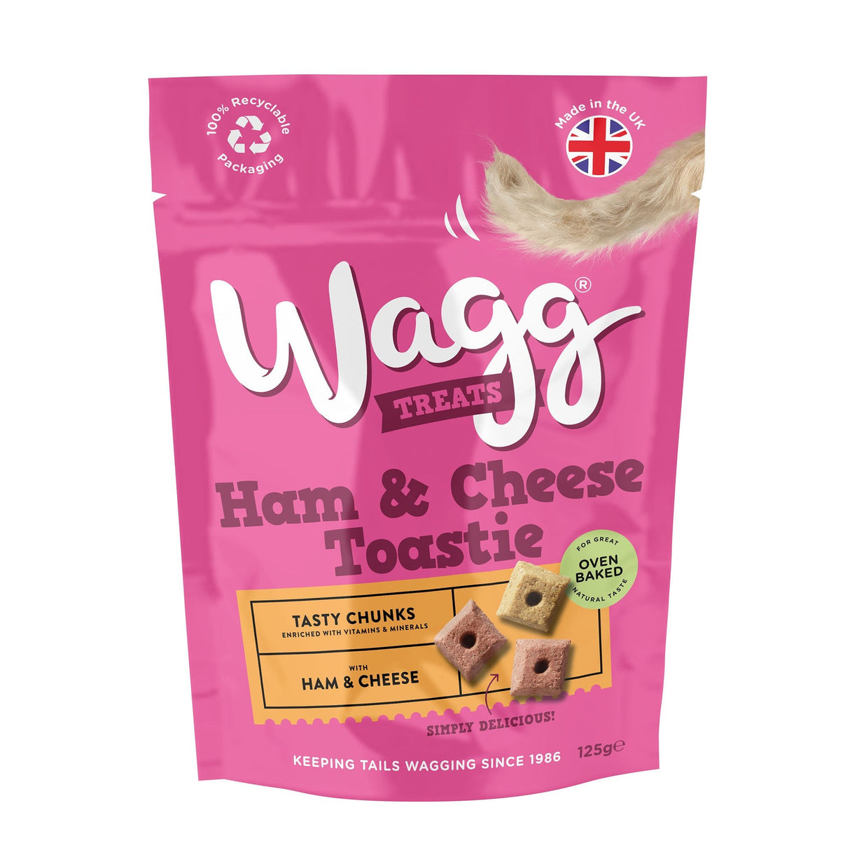 Wagg Ham & Cheese Treats 125g Dog Treats Wagg