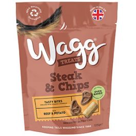 Wagg Steak & Chips 125g Dog Treats Wagg