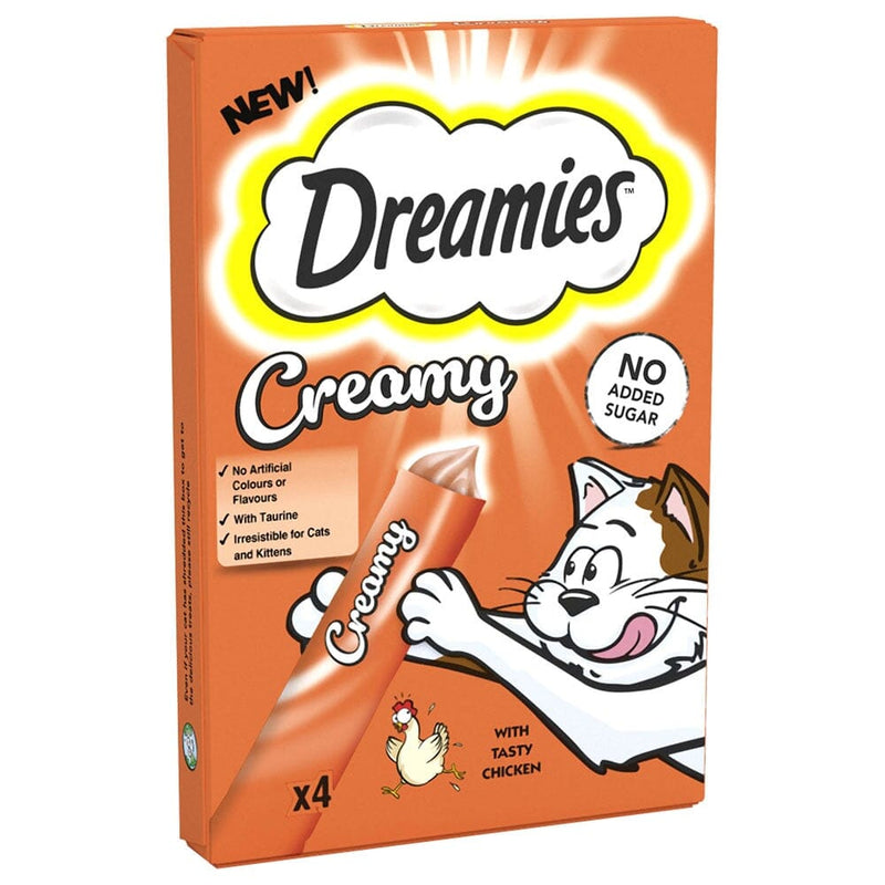 Dreamies Creamy Chicken 4 Pack Dreamies 