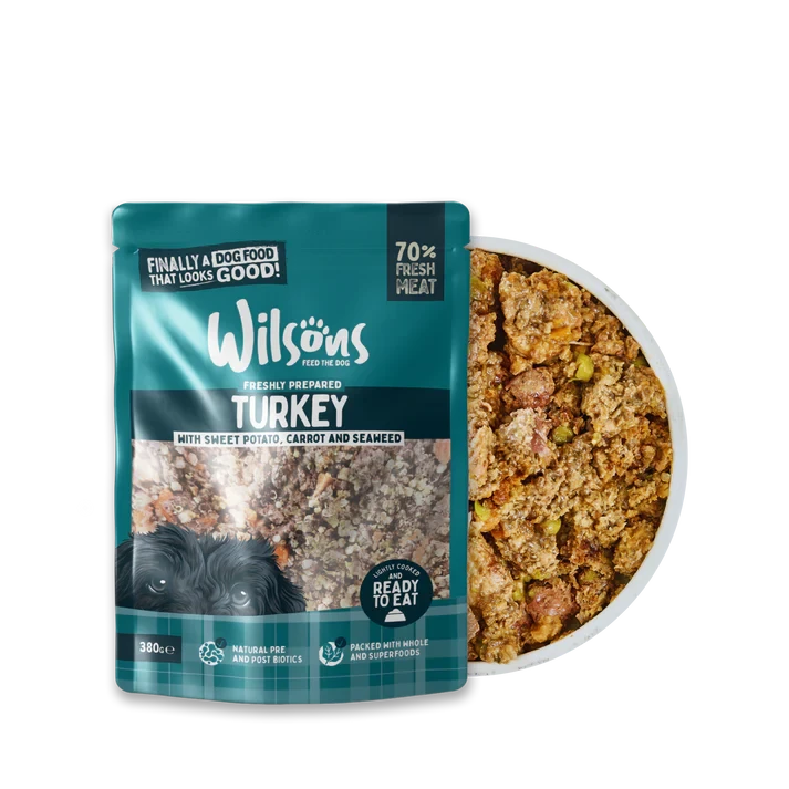Wilsons Turkey Fresh Dog Food 380g Wilsons 