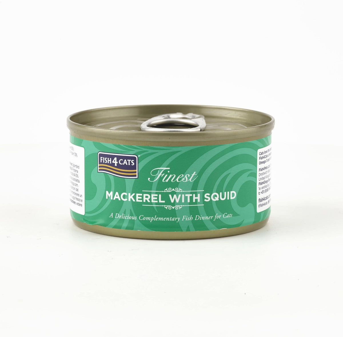 Fish4Cats Finest Mackerel with Squid Wet Cat Food 70g Wet Cat Food Fish4Cats 