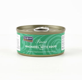 Fish4Cats Finest Mackerel with Squid Wet Cat Food 70g Wet Cat Food Fish4Cats 