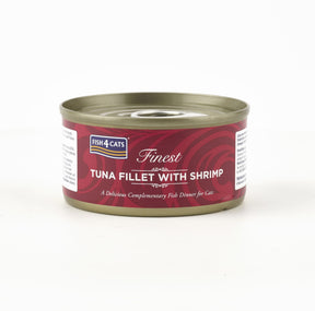 Fish4Cats Finest Tuna Fillet with Shrimp Wet Cat Food 70g Wet Cat Food Fish4Cats 