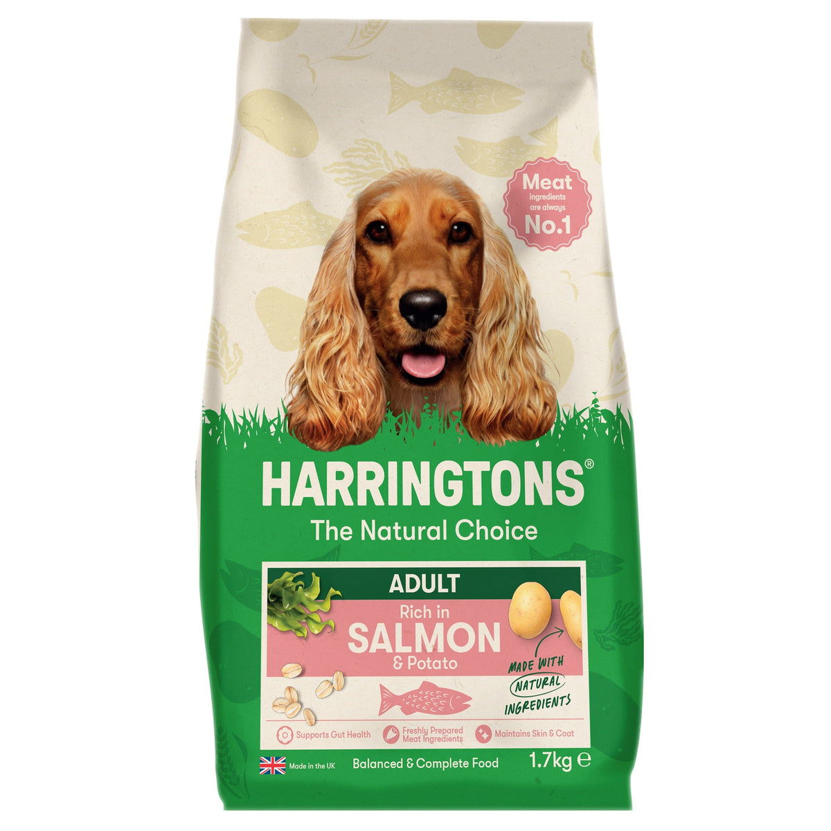 Harringtons Salmon & Potato Adult Dry Dog Food 1.7kg Dry Dog Food Harringtons 