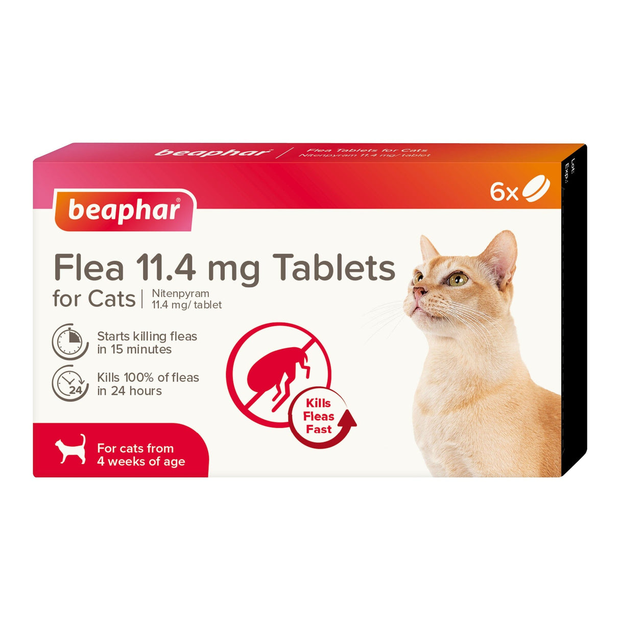Beaphar Flea Tablets 11.4mg Cat x6 Beaphar 