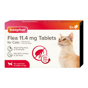 Beaphar Flea Tablets 11.4mg Cat x6 Beaphar 
