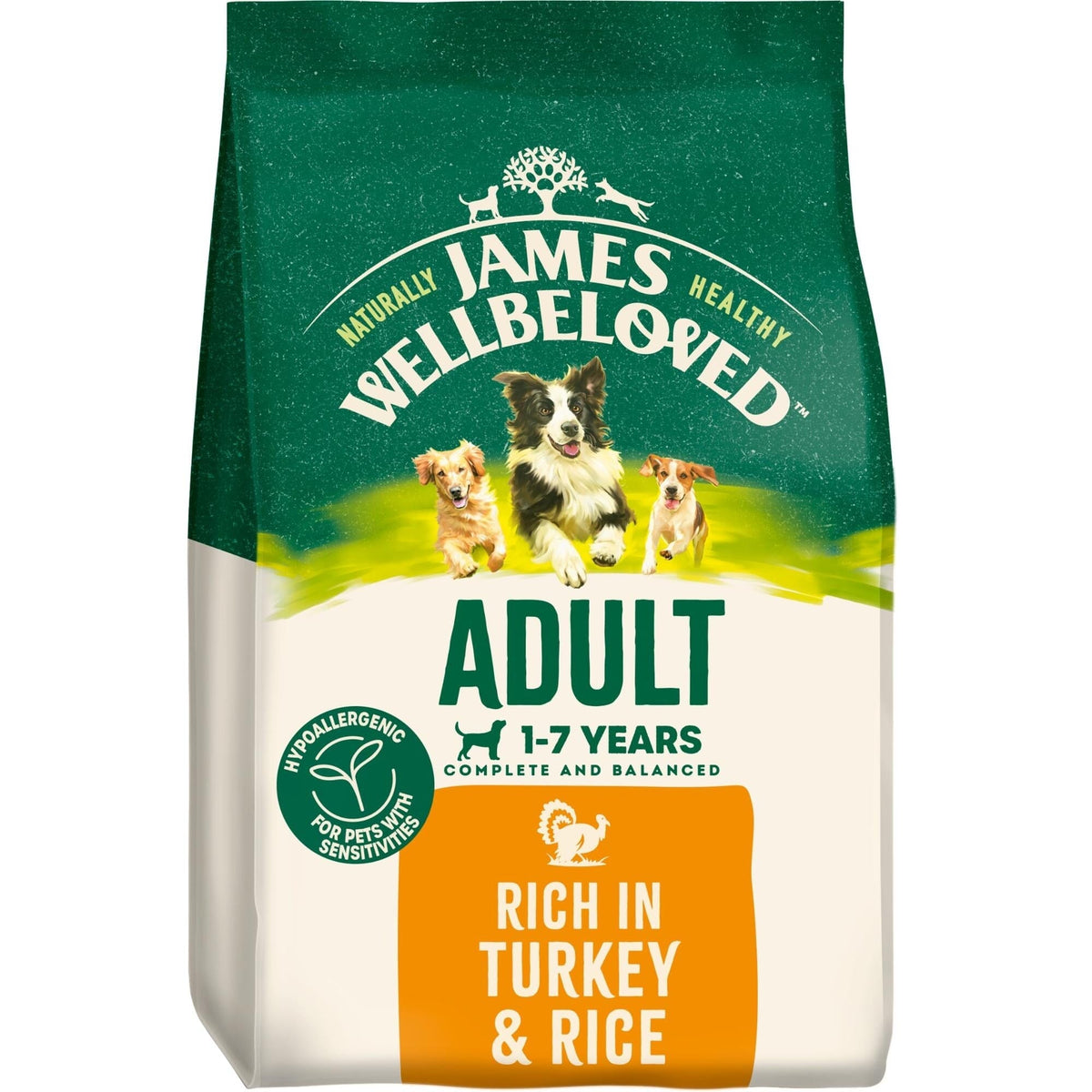 James Wellbeloved Adult Turkey & Rice Dry Dog Food 15kg Dry Dog Food James Wellbeloved 
