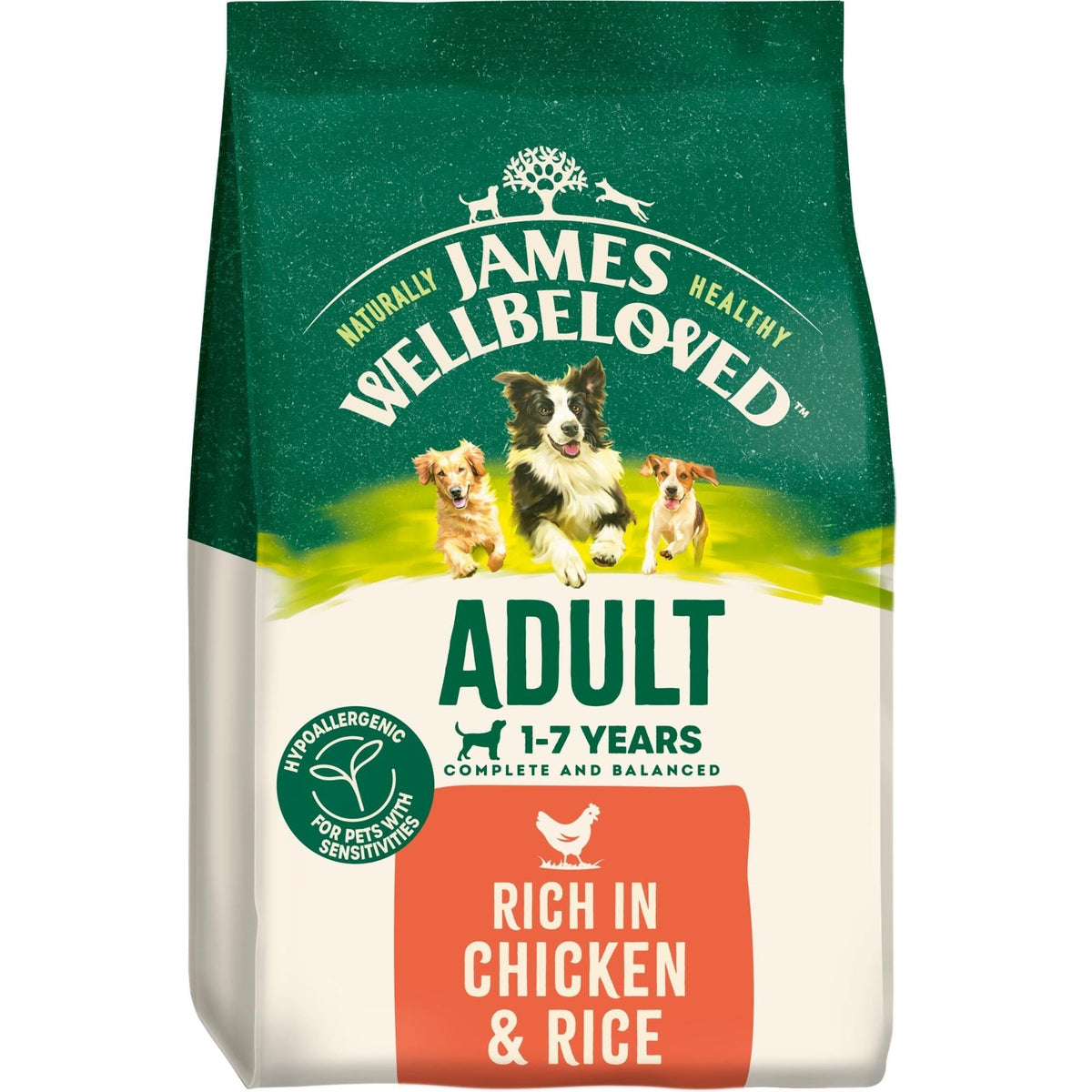 James Wellbeloved Adult Chicken & Rice Dry Dog Food 15kg Dry Dog Food James Wellbeloved 