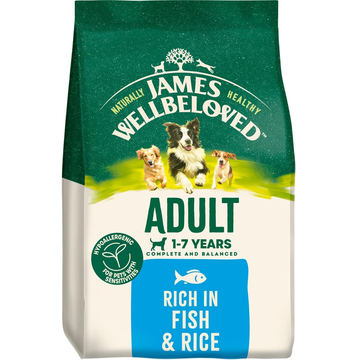 James Wellbeloved Adult Fish & Rice Dry Dog Food 15kg Dry Dog Food James Wellbeloved 