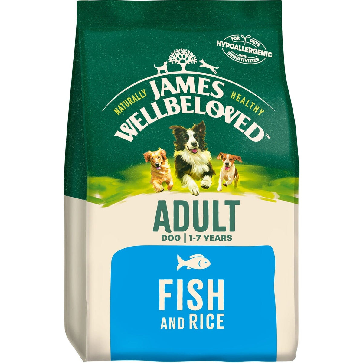 James Wellbeloved Adult Fish & Rice Dry Dog Food 2kg Dry Dog Food James Wellbeloved 