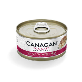 Canagan Chicken with Beef Wet Cat Food 75g Wet Cat Food Canagan 