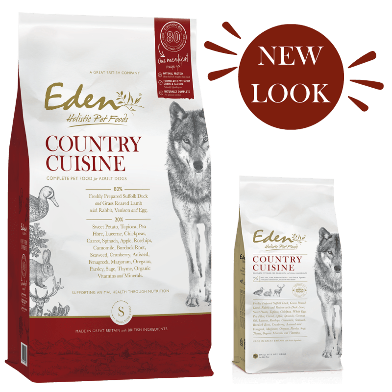 Eden Country Cuisine 80/20 Dry Dog Food 2kg – Small Kibble Dry Dog Food Eden 