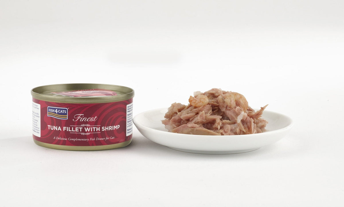 Fish4Cats Finest Tuna Fillet with Shrimp Wet Cat Food 70g Wet Cat Food Fish4Cats 