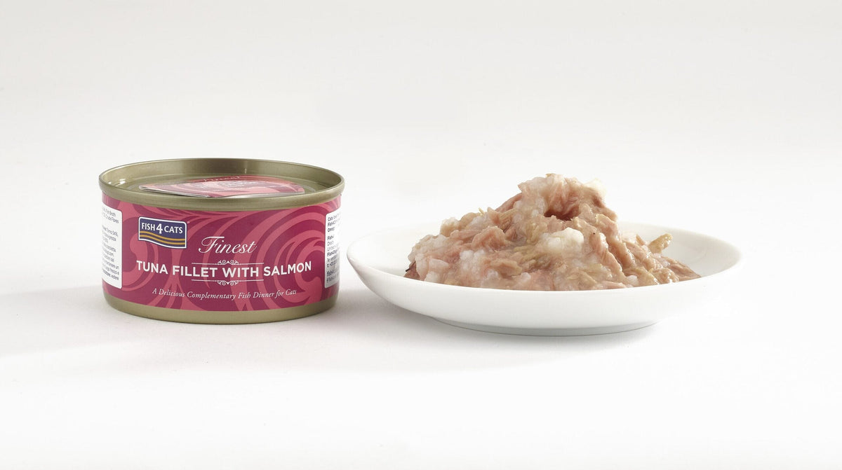 Fish4Cats Finest Tuna Fillet with Salmon Wet Cat Food 70g Wet Cat Food Fish4Cats 