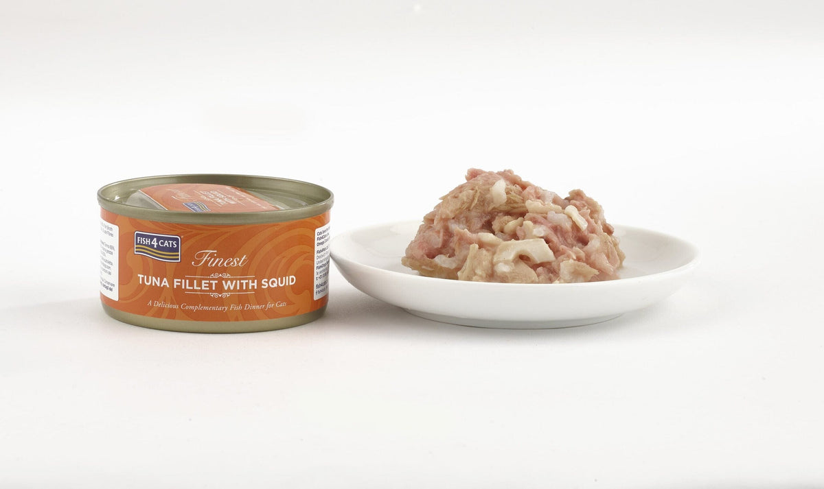 Fish4Cats Finest Tuna Fillet with Squid Wet Cat Food 70g Wet Cat Food Fish4Cats 
