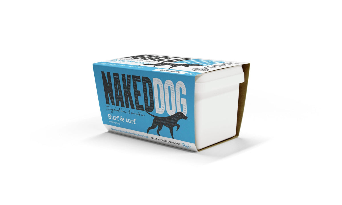 Naked Dog Original Surf & Turf Raw Dog Food 1kg ❄ Raw Dog Food Naked Dog 