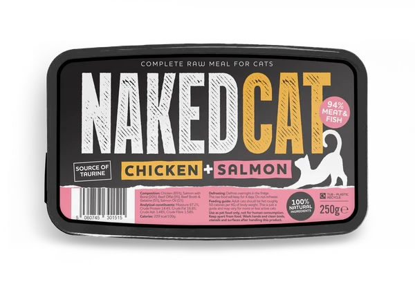 Naked Cat Chicken and Salmon 250g Naked Cat 