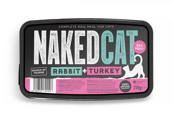 Naked Cat Rabbit and Turkey 250g Naked Cat 