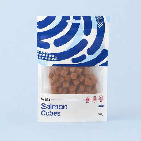 Waita Air Dried Salmon Cubes 100g Air Dried Pet Treats Waita 
